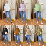 Andin Tunik Linen Crinkle Two Tone